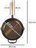 Mahlzeit Grillpfanne Polierte Gusseisenpfanne Ø 27 cm, Bratpfanne mit zwei Ausgießern, Gusseisen (1-tlg) Bild 3