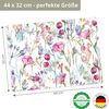 Tischsetmacher Platzset Tischset, Platzset abwaschbar - Wildblumen Aquarell, (aus erstklassigem Vinyl, 4-St, 44 x 32 cm / bunt), Made in Germany Bild 2