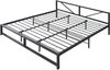 Metallbett Meran 180 x 200 cm Stahl Schwarz [en. casa] Bild 5