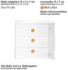 Badmöbel Hängeschrank ALTENA-19 in Grau Hochglanz, B/H/T: ca. 73/77/23 cm Bild 3