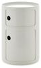 Kartell Componibili Big, Container 2-fächer, Durchmesser 42 cm, Weiss Bild 1