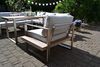 Dining Ecklounge Atlanta im Edelstahl/Teak Look - Polsterfarbe beige Bild 3