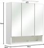 Spiegelschrank 'Sarah I' mit LED-Beleuchtung, weiß Bild 3