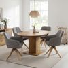B&D home Säulen-Esstisch WIM, Holztisch, rund, ausziehbar 100-140cm, 4-6 Personen, versch. Farben Bild 2