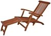 Spetebo Gartenliege Eukalyptus Deckchair mehrfach verstellbar - 163 x 56 cm, Stück, 1 St, Sonnenliege, Holz Gartenliege mit Fußteil klappbar Bild 4