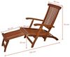 Spetebo Gartenliege Eukalyptus Deckchair mehrfach verstellbar - 163 x 56 cm, Stück, 1 St, Sonnenliege, Holz Gartenliege mit Fußteil klappbar Bild 3