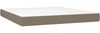 vidaXL Boxspringbett mit Matratze Taupe 180x200 cm Stoff 3128145 Bild 5