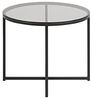 Beistelltisch CROSS, Glas/Metallgestell, rund, ca. 55 cm Bild 4