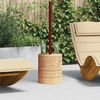vidaXL Sonnenschirmständer Sonstiges Braun Ø34 x 40 cm Massivholz 42006471 Bild 2