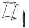 39F FURNITURE DREAM Foldable Writing Desk with Adjustable Height and Tilt Angle, Compact Laptop Table, Portable Secretary Desk for Small Home Office or Living Room, Black, 53 x 37.5 x 71.5 cm Bild 3