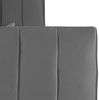 Homestyle4u Polsterbett inkl. Lattenrost, Samt 140x200 Grau Bild 5