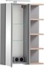 Schildmeyer Spiegelschrank Balto, Breite 49 cm Mit LED-Beleuchtung, Regal beidseitig montierbar Bild 3