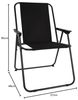 Campingstuhl OutdoorstuhlKlappstuhl Stoff Oxfort Metall Schwarz Bild 2