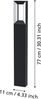 Eglo 98728 LED Stehleuchte RIFORANO Aluguss schwarz / Kunststoff weiß LxBxH:11,0 x 6,0 x 77 cm - IP44 - 2X5W - 3000K Bild 4