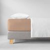 ESTELLA Spannbetttuch Feinjersey | karamel | 200x200 cm | passend für Matratzen 180-200 cm (Breite) x 200 cm (Länge) | trocknerfest und bügelfrei | 100% Baumwolle Bild 2