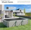 tectake Pool-Abdeckplane Poolabdeckung, rechteckig und selbstschwimmend Bild 5