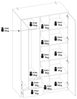 Lomadox Kleiderschrank FIER-129 Kaschmir mit Eiche, 2 Türen, 2 Schubladen, grifflos, Breite 120cm Bild 4