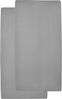 Meyco Spannbetttuch, 2er-Pack, 40x80/90 cm grau Bild 2