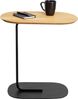 Kare Design Beistelltisch Tassilo, Schwarz, C-Form für Laptop, Mobiler Kaffeetisch, Couchtisch, Wohnzimmertisch, Rechteckig, Skandi Style, Massivholz Tischplatte, Stahl Fuß, 56 x 58,5 x 34 cm (H/B/T) Bild 5
