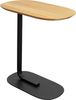 Kare Design Beistelltisch Tassilo, Schwarz, C-Form für Laptop, Mobiler Kaffeetisch, Couchtisch, Wohnzimmertisch, Rechteckig, Skandi Style, Massivholz Tischplatte, Stahl Fuß, 56 x 58,5 x 34 cm (H/B/T) Bild 4