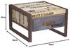 Couchtisch Mango 60x60x40 natur bedruckt FACTORY #127 Bild 3