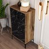 Dmora Schuhregal Apus 60 x 35 x 111 cm Braun 8 Paar, 3 Böden, 4 Fächer Bild 5