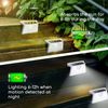 2er Pack Solar Sensor Wandleuchte Wandlampe 73LEDS 260 Lumen 6500K Kaltweiß Outdoor Lampe Außen Straßenlaterne Bild 5