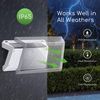 2er Pack Solar Sensor Wandleuchte Wandlampe 73LEDS 260 Lumen 6500K Kaltweiß Outdoor Lampe Außen Straßenlaterne Bild 2