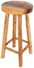 LebensWohnArt Sitzhocker Teak Barhocker BARRA H75cm Natural Massivholz Handarbeit Bild 2