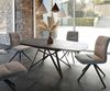 Esstisch Carlow 130/200x95 cm Keramik Grau Metall ausziehbar Bild 2