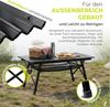 Goods+Gadgets Campingtisch Aluminium Campingtisch – Leicht, faltbar & wetterfest mit Tragetasche (Klappbarer Multifunktionstisch, mit aufrollbarer Tischplatte), & Tragetasche Bild 3