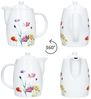 MamboCat Kanne Kanne Marie 850ml mit Deckel Porzellan für Tee & Kaffee Blumenwiese Bild 5