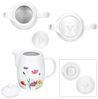 MamboCat Kanne Kanne Marie 850ml mit Deckel Porzellan für Tee & Kaffee Blumenwiese Bild 4