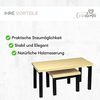 Coradoma Gewürzregal 2er Set Küchenregal Stapelbar Regal Organizer Küche Eckregal, 2-tlg, aus Metall und Holz Bild 4