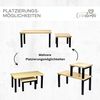 Coradoma Gewürzregal 2er Set Küchenregal Stapelbar Regal Organizer Küche Eckregal, 2-tlg, aus Metall und Holz Bild 2