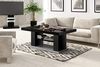 designimpex Couchtisch Design HN-777 Schwarz - Grau Hochglanz höhenverstellbar ausziehbar Bild 3