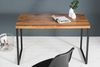 Massiver Schreibtisch Elements 120cm Sheesham Metall schwarz Bürotisch Tisch Massivholz Holztisch Bild 5