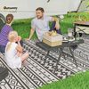 Outsunny Campingtisch mit Metallgitter (höhenverstellbar Klapptisch, 1-St, klappbar Gartentisch aus Aluminium), für Garten, Balkon, Camping, 90 x 40,5cm Schwarz Bild 2