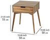 Wenko 50747800, Beistelltisch, Quadratische Form, 4 Bein(e), Holz Bild 3