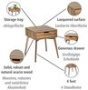 Wenko 50747800, Beistelltisch, Quadratische Form, 4 Bein(e), Holz Bild 4