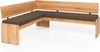 Möbel-Eins SCOTT Eckbank mit Truhe, Material Massivholz/Bezug Kunstleder Eiche 147x167 cm nougat Bild 1