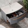 Waschbeckenunterschrank Stelantis Anthrazit 2 Teile Vicco Bild 5
