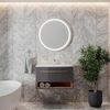 Waschbeckenunterschrank Stelantis Anthrazit 2 Teile Vicco Bild 4
