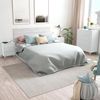 Habitdesign, modernes Kopfteil mit 2 Nachttischen für Doppelbett, Schlafzimmer-Set in Artik weiß & Velho-Weiß, viel Stauraum, Maße: 240 x 116 x 33,5 cm (B x H x T), Modell Sweet Bild 2