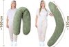 Amilian Stillkissenbezug 170 cm - Kissenbezug für Schwangerschaftskissen, Seitenschläferkissen, weicher und pflegeleichter Bezug - ideal als Ersatzbezug Bild 3