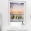 Seitenzugrollo Rollo Klemmfix, ohne Bohren, Verdunkelung, Nordseestrand - Rot Weiß, LICHTBLICK ORIGINAL, verdunkelnd, freihängend, Klemmfix Bild 2
