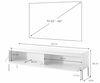 Selsey Bemmi TV-Lowboard TV-Schrank stehend, Ziegelrot mit Metallbeinen, 150 cm Bild 4