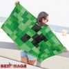 BERONAGE Strandtuch Minecraft Badetuch Creeper 75x150 cm, (1-St), Frottee in Velours-Qualität Bild 4