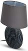2er Set Tisch- oder Nachttischlampen Anthrazit Grau - 38 cm Hoch Bild 4