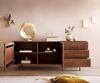 Sideboard Fevo 175 cm Akazie Braun 2 Türen 3 Schubfächer L-Fuß Bild 5